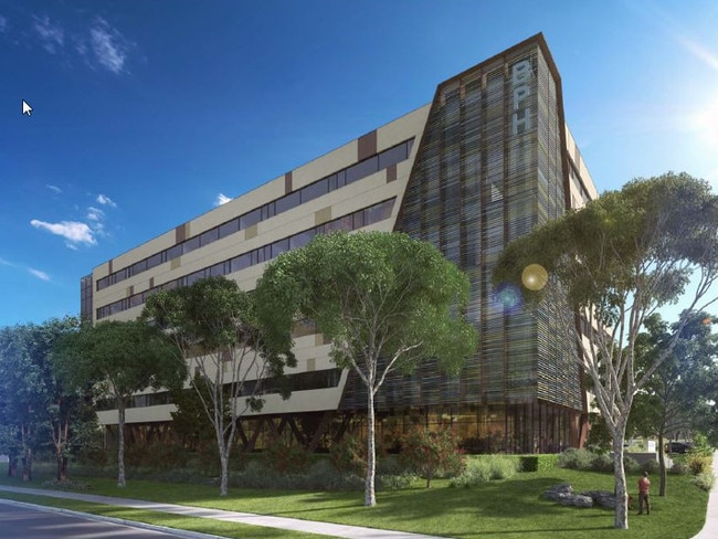 Artist's impression of Bankstown Private Hospital proposed for Canterbury Rd, Revesby.