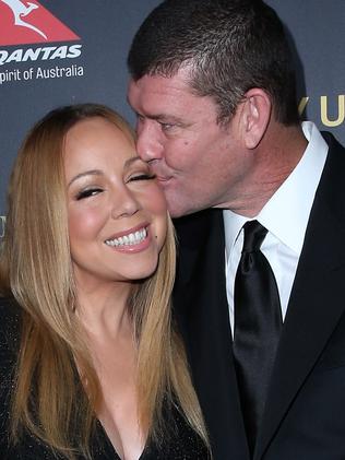 Mariah Carey and James Packer attend the 2016 G'Day Los Angeles Gala. Picture: Getty