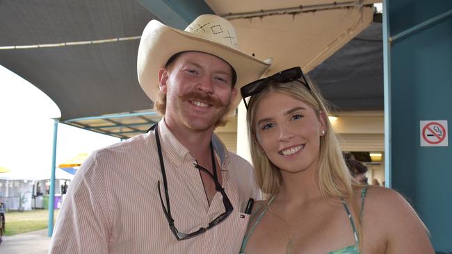 Sonua Vander Zant and Kaileb Bannister at the 100 Club Cup race day 2023 in Gympie.