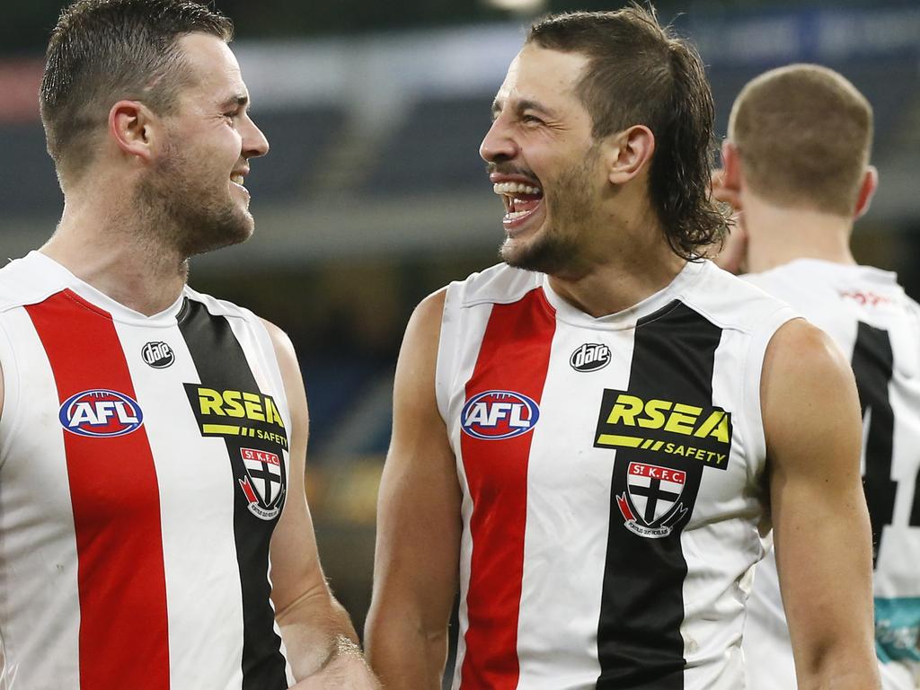 Ben Long had reason to smile after playing his part in the Saints’ upset over Richmond. Picture: Getty Images