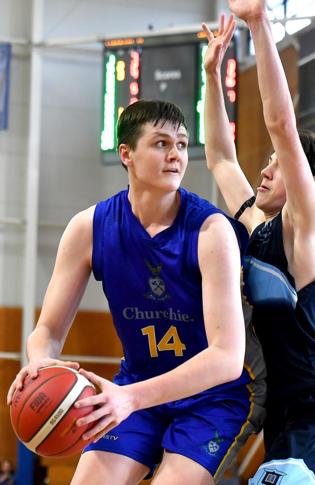 GPS First V basktetball game between Churchie and Brisbane Boys Grammar. Saturday September 3, 2022. Picture, John Gass