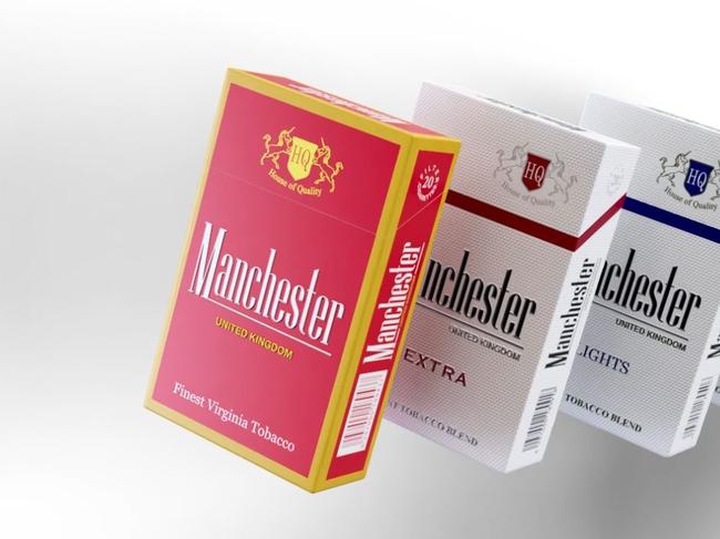 Manchester cigarettes – not in the plain packaging which is mandated in Australia – are frequently sold on the black market.