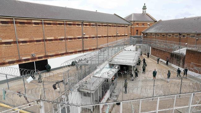 Pictured are inmates in separated yards at Goulburn Correctional Centre. Picture: Tim Hunter.