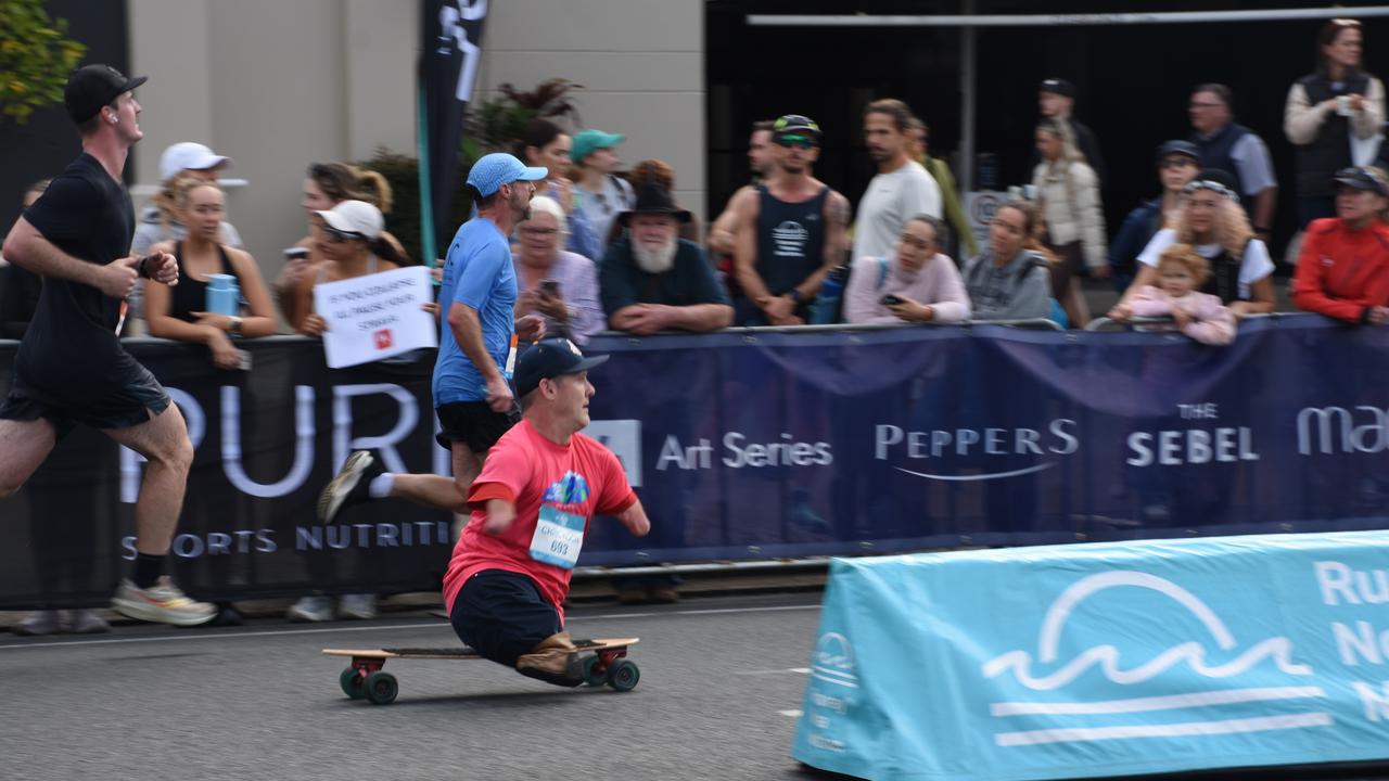 Some of the magic moments and action from the ASICS Runaway Noosa Marathon. Photo: Mark Furler