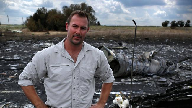 Cameraman Ben Williamson, who was one of the first crews on the scene of the MH17 plane crash site.