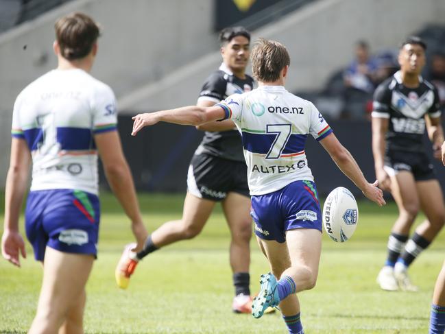 Warriors half Jack Thompson had a great game in the Harold Matthews grand final. Picture: Warren Gannon Photography