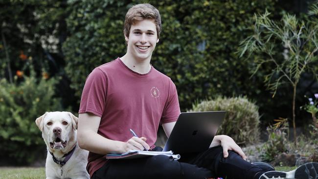 Hayden Pidgeon, of Dee Why, is not thrilled about the new HSC timetable. Picture: Sam Ruttyn