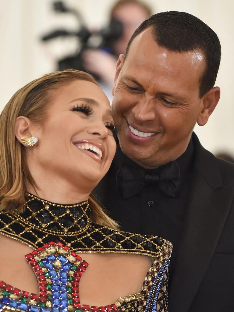 A-Rod and JLo. Picture: Hector Retamal / AFP