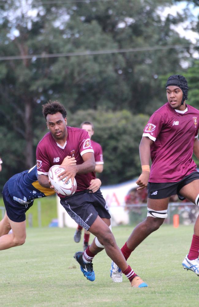Ballymore Cup rugby action at the Albany Creek Brumbies Junior Rugby Union Club on Friday, April 12, 2024.