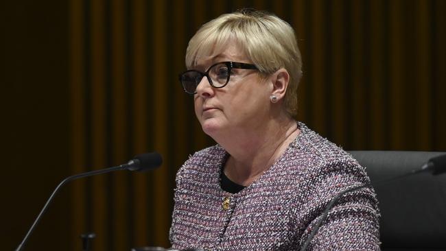 Senator Linda Reynolds during the Services Australia Senate Estimates at Parliament House in Canberra. Picture: NCA NewsWire / Martin Ollman