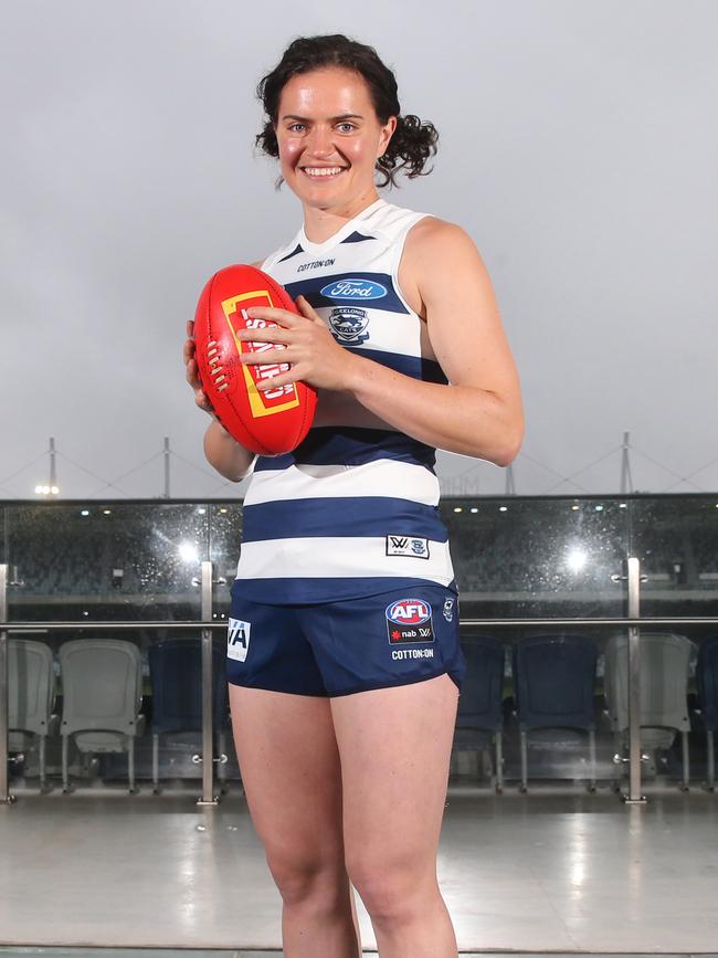 Geelong AFLW captain Meg McDonald. Picture: Peter Ristevski