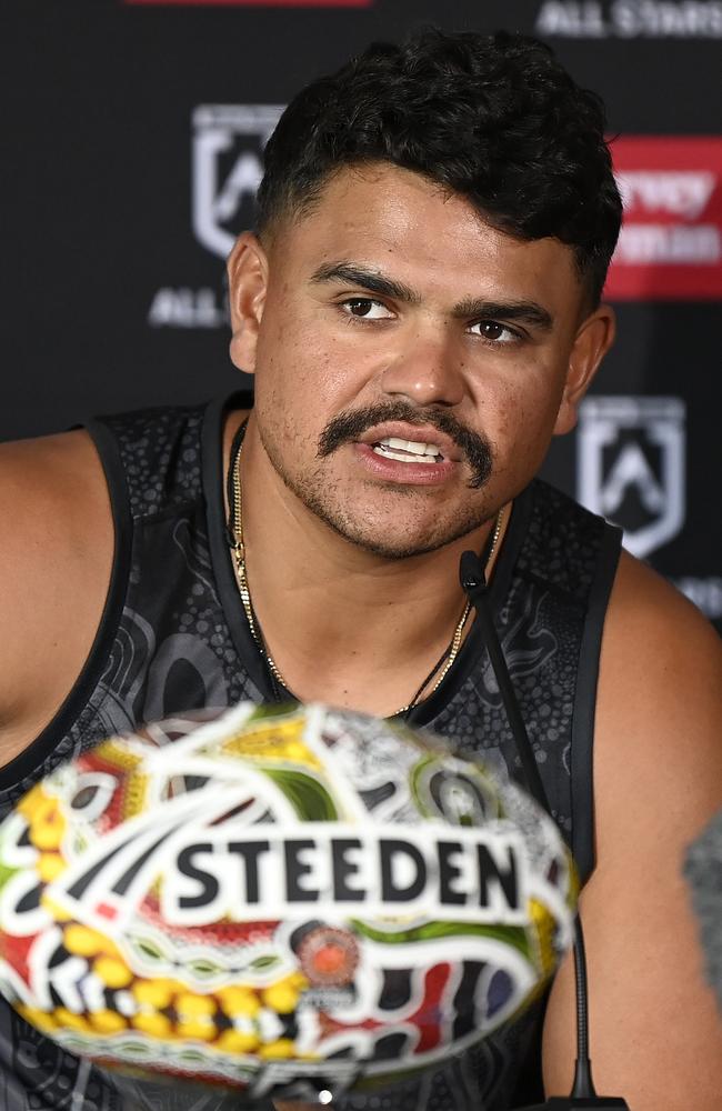 High-profile Indigenous figures like Latrell Mitchell publicly condemned the alleged incident. Picture: Ian Hitchcock/Getty Images