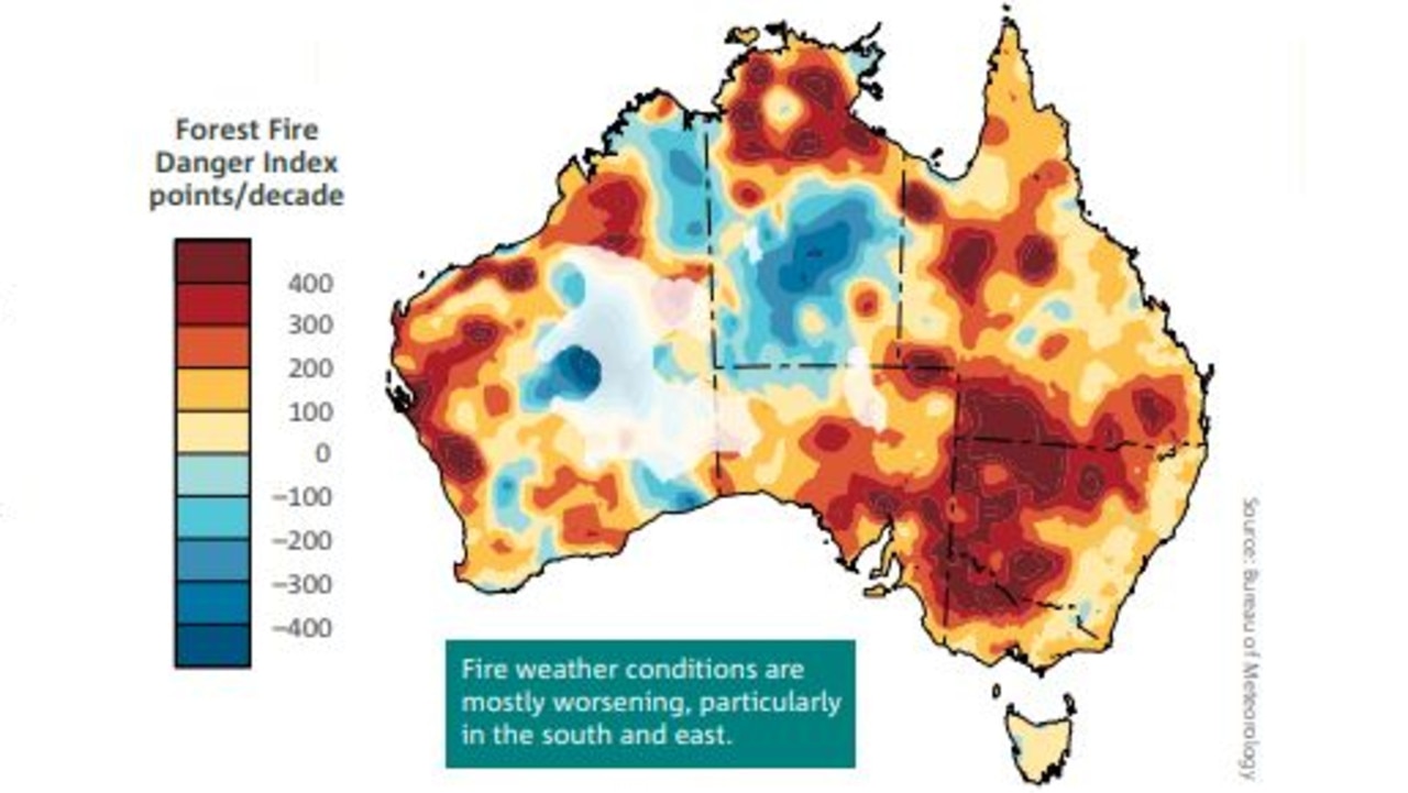 This worrying map plots worsening fire conditions across the continent.