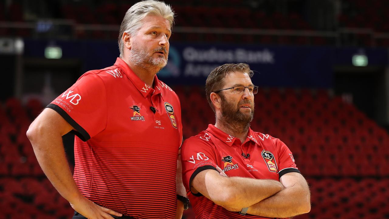 Roth assisted Perth coach Trevor Gleeson during of the Wildcats 2020 NBL grand final win. Picture: Getty Images