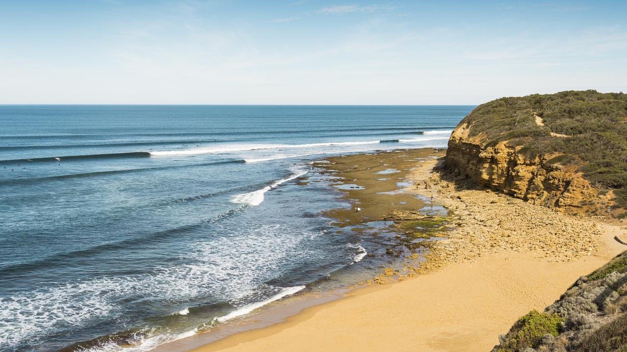 Bells Beach, just 90 minutes from Melbourne, is a popular surf spot.