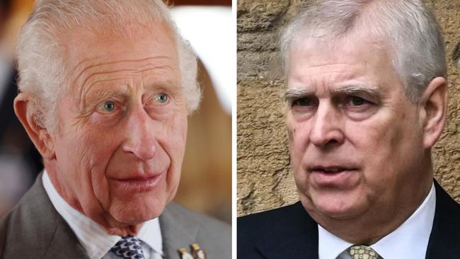 King Charles and Prince Andrew.