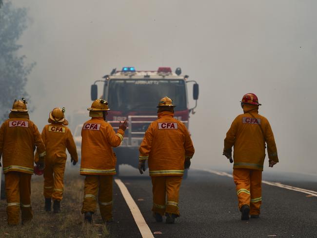 Residents around Colo Heights should expect to see more spoke and fire crews overnight as containment lines are put in. (Photo by Brett Hemmings/Getty Images).