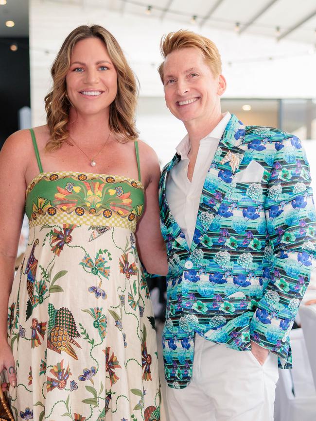 Emily Seebohm and Damien Anthony Avery-Rossi at the Hyatt Regency's annual GlamouRossi charity luncheon. Photo: Dino.