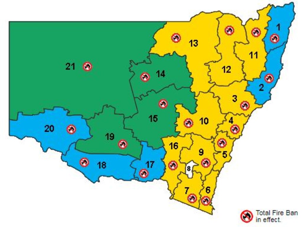 Four-day fire ban in NSW ahead of crazy heatwave conditions | news.com ...