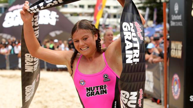 Naomi Scott after winning the Nutri-Grain Ironwoman race at North Cronulla Beach, where the Australia Day Iron Person Classic will take place this long weekend. Picture: Gregg Porteous