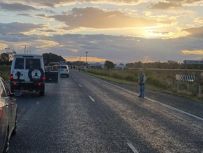 A multi-vehicle crash has closed both lanes on the Bruxner Highway east of Casino. Picture: Ty Voss