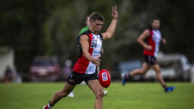 Will Sexton playing for Southern Districts in the 2024-25 NTFL season. Picture: Patch Clapp / AFLNT Media