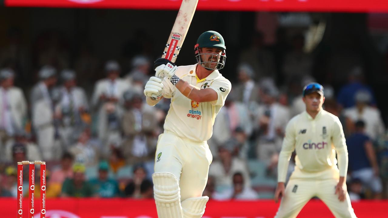 Travis Head scored his third Test century on Thursday. Photo by Chris Hyde/Getty Images