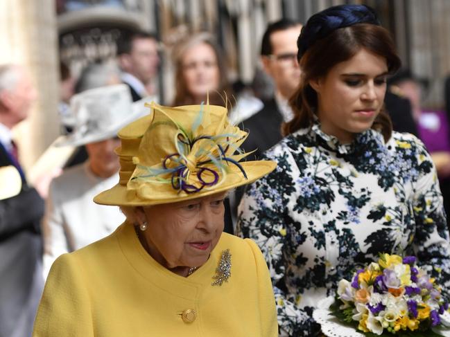 The Queen apparently reprimanded Princess Eugenie of York for posting a behind-the-scenes photo of her dad to Instagram. Picture: AFP