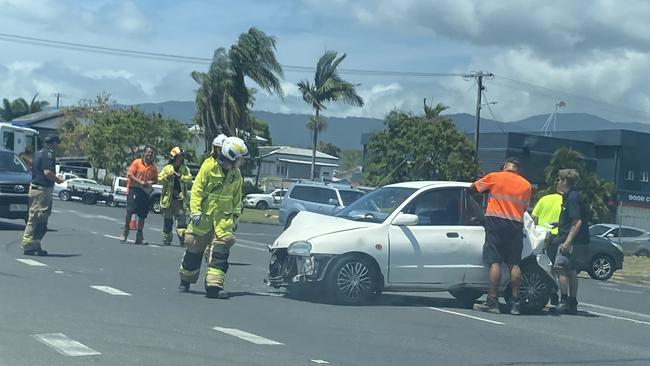 Traffic was brought to a standstill following a multi-vehicle crash on Scott Street on Wednesday afternoon. Photo: Supplied.