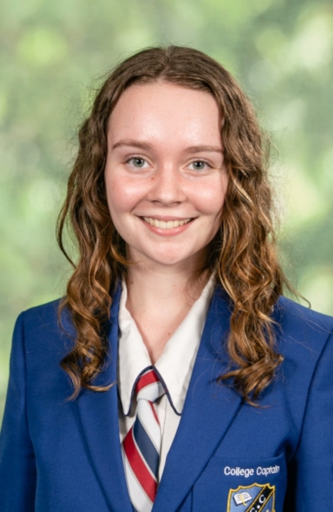 Eilidh Meighan, Northpine Christian College, school captain.