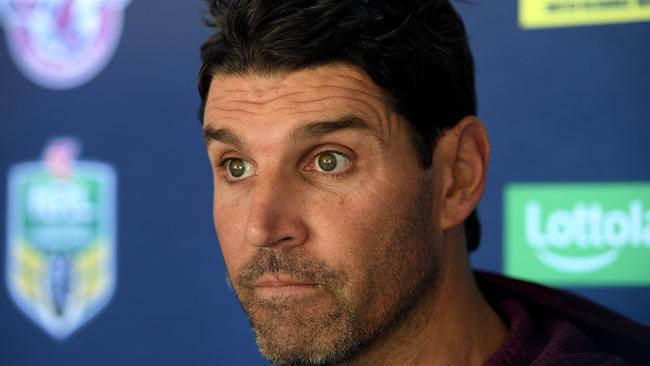 Trent Barrett is poised to shoot through. AAP Image/Dan Himbrechts.