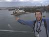 Nick on the Sydney Harbour Bridge. Picture: BridgeClimb