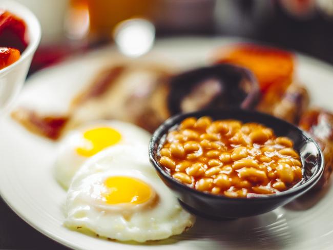 Tinned baked beans often contain a lot of sugar.