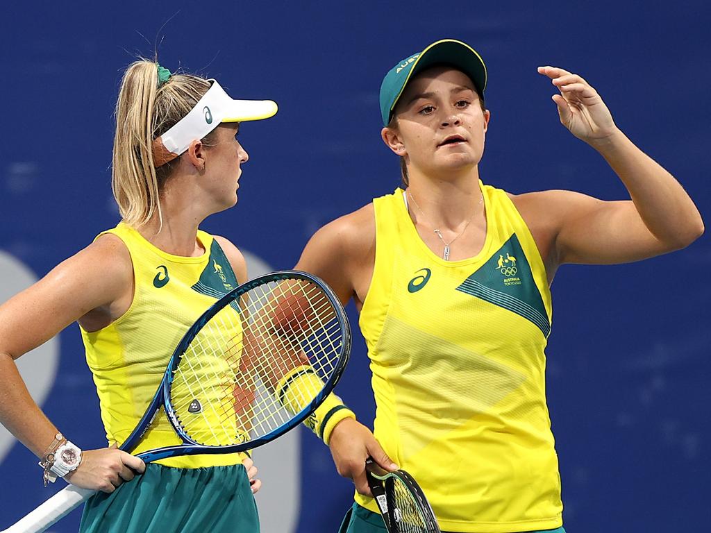 Barty and Storm Sanders lost their doubles encounter.