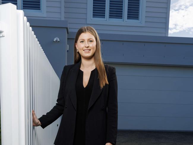 20 year old Amity Williams had been saving since she finished school to get into the property market, and she has just purchased her first home in Logan. Picture Lachie Millard