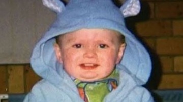 Toddler Jordan Thompson. Cecil Kennedy has pleaded not guilty to his manslaughter in 2005.