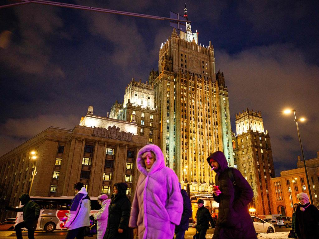 The Russian Ministry of Foreign Affairs main building in Moscow. Picture: Dimitar Dilkoff/AFP