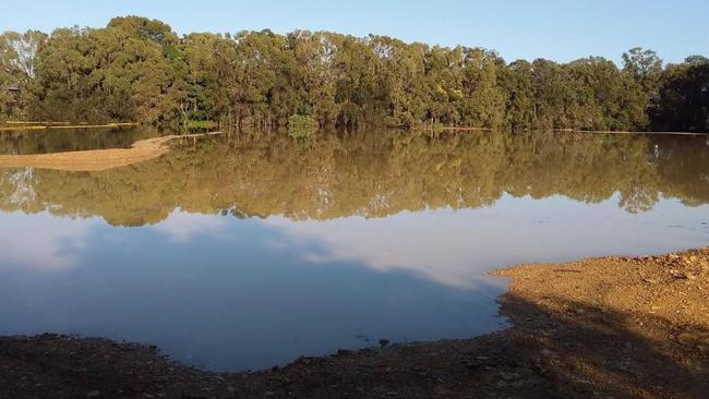 Black Swan Lake at Bundall on the Gold Coast following several storms.