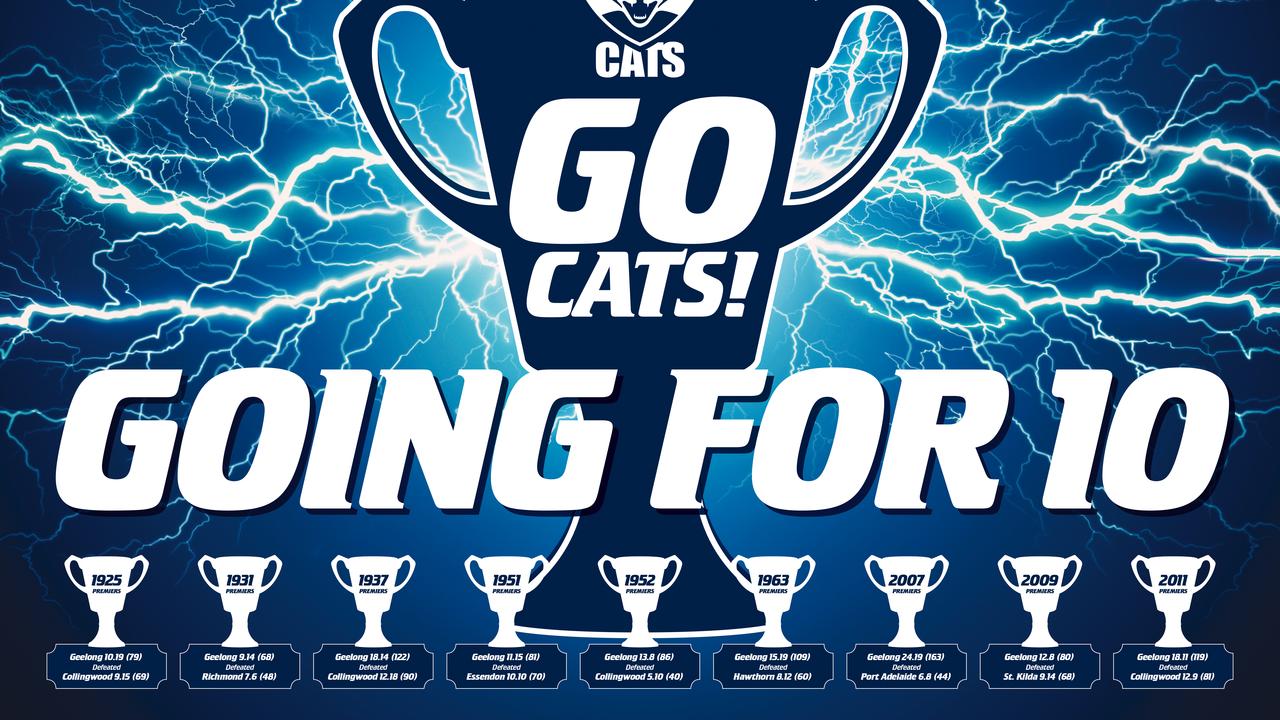 Afl Grand Final Download Geelong Cats Posters Here The Courier Mail