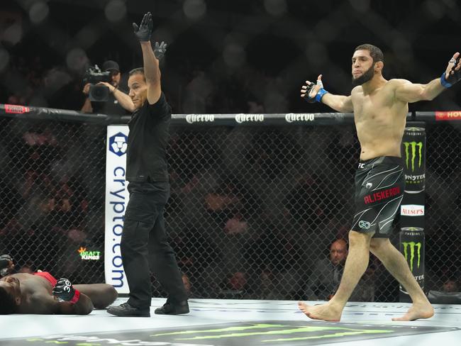 Aliskerov (R), is on a phenomenal run in the UFC. Picture: Louis Grasse/PxImages/Icon Sportswire via Getty Images