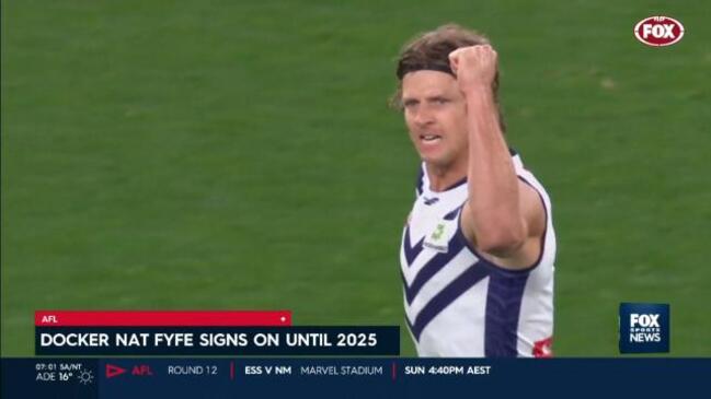 Nat Fyfe a docker for life after re-signing till 2023