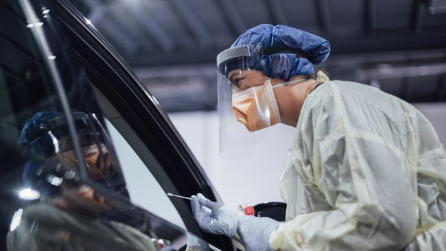 The ACT Government will close the drive-through Covid-19 testing centre at Mitchell Picture: Rohan Thomson/Getty Images