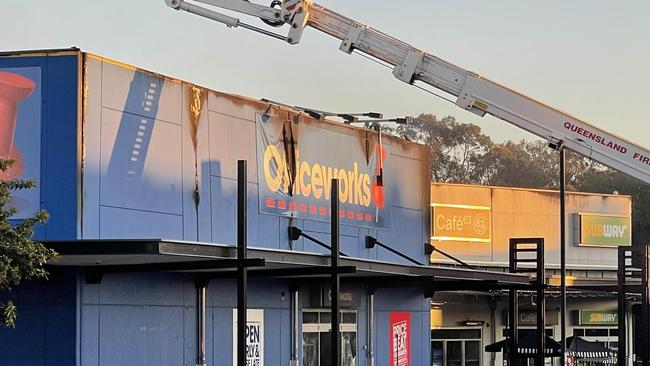 Southside demand for Officeworks has soared since the 2022 fire gutted this Underwood store which has now been rebuilt. Picture: The Courier-Mail