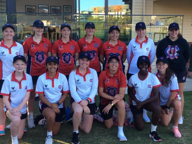 Melb CC squad for Under 18 series