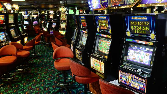 Poker machines at Federal Group’s Wrest Point and Country Club casinos have been shut down after a “cyber incident”. Note: Picture not of Federal’s casinos. Picture: David Nielsen