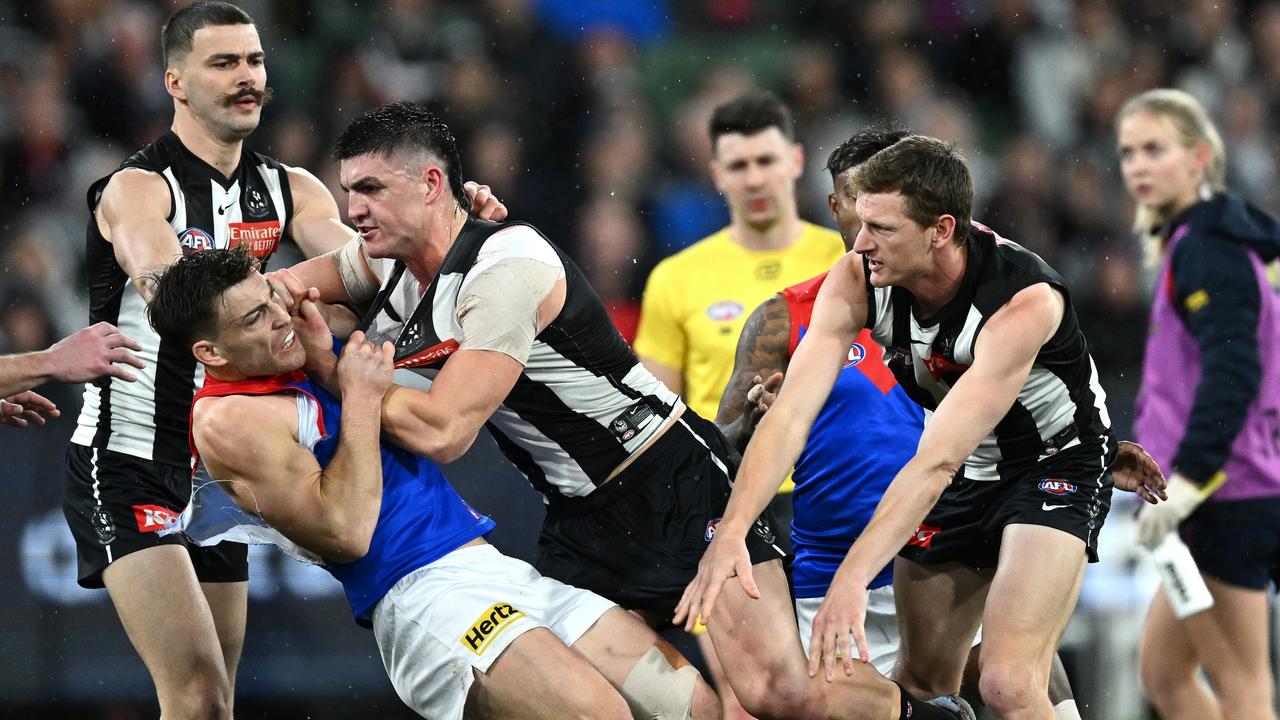 Brayden Maynard was not suspended after his clash with Angus Brayshaw. Picture: Getty Images