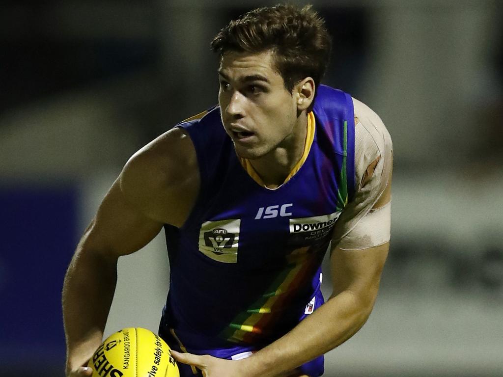 Kallan Dawson of Williamstown is one of the top mid-season draft prospects. Picture: Darrian Traynor/AFL Photos/via Getty Images