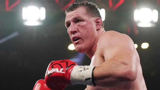 Paul Gallen fought to a controversial draw against Barry Hall. Picture: AAP/Michael Dodge