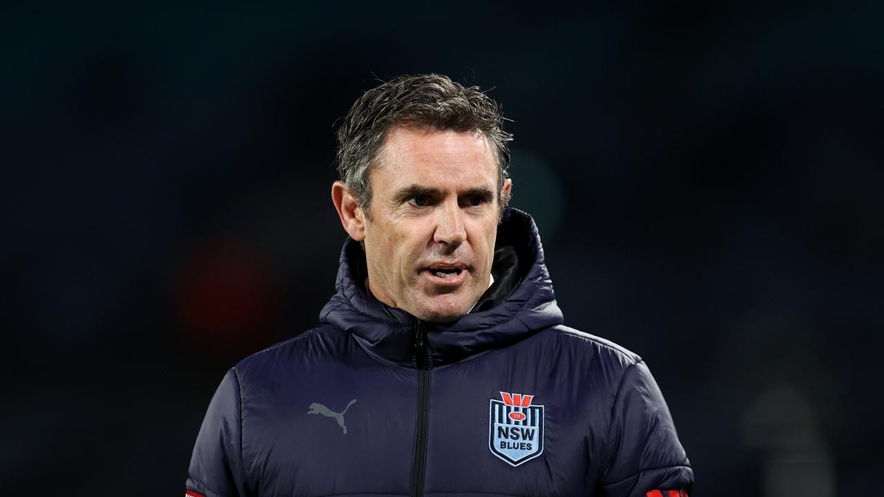 SYDNEY, AUSTRALIA - JULY 12: Brad Fittler head coach of the Blues looks on ahead of game three of the State of Origin series between New South Wales Blues and Queensland Maroons at Accor Stadium on July 12, 2023 in Sydney, Australia. (Photo by Brendon Thorne/Getty Images)