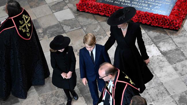 Princess of Wales with Prince George and Princess Charlotte. Picture: AFP